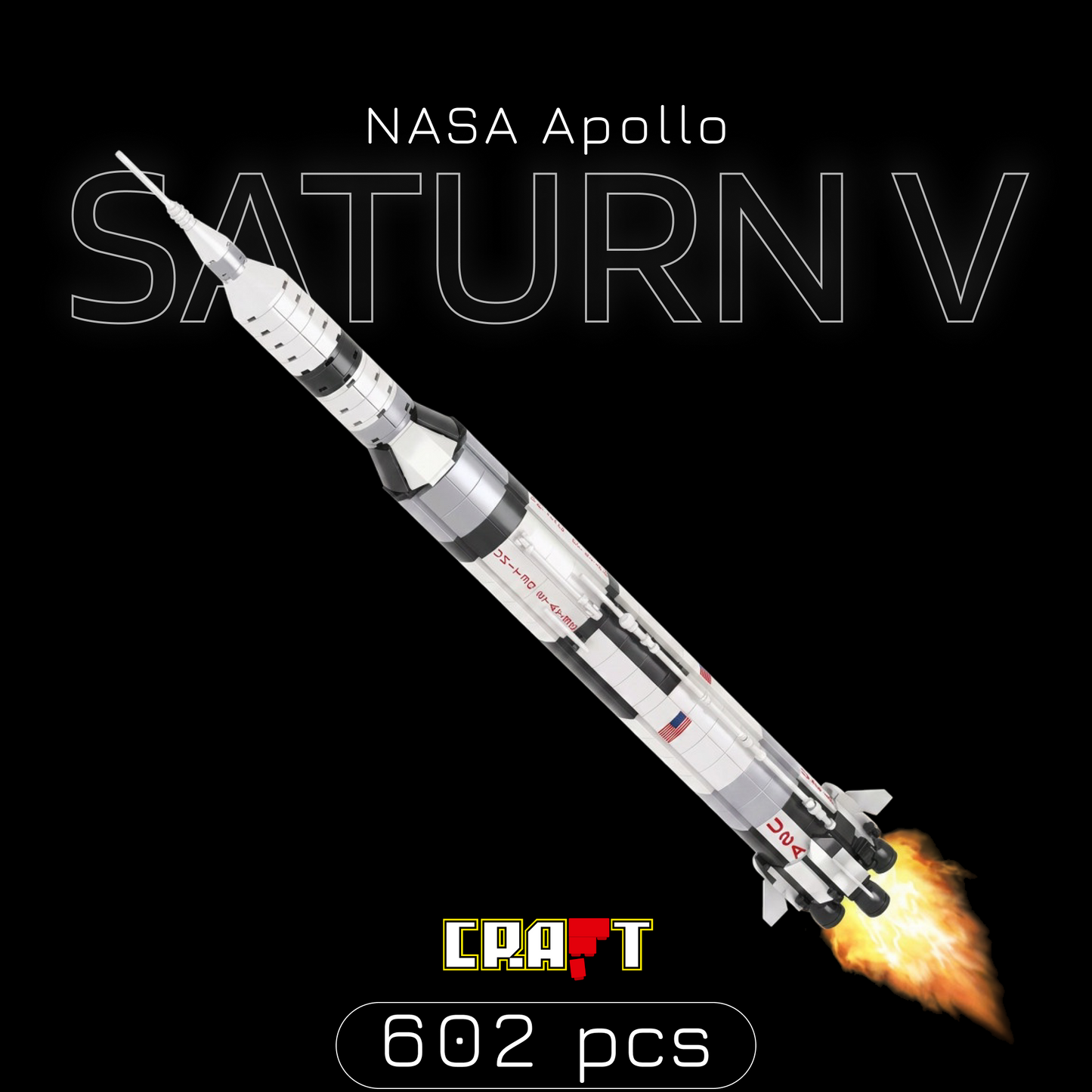 NASA Apollo Saturn V (602 peças)