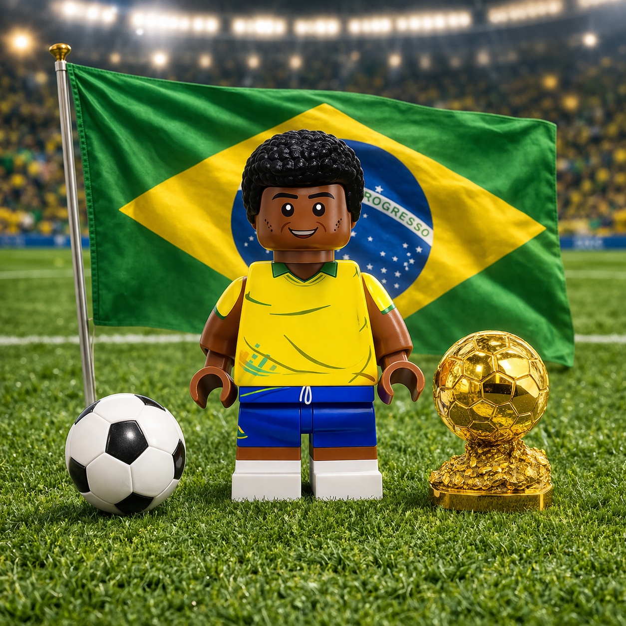 Mini-figuras: Maiores Jogadores de Futebol (20 jogadores)