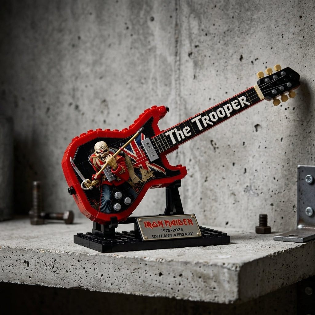 Guitarra Iron Maiden "The Trooper" (320 peças) - Ambiente Cenário 3