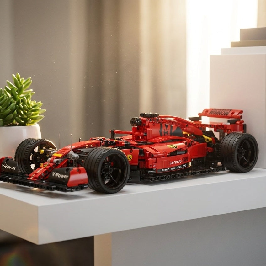 Carro de Corrida Fórmula 1 - Clássico (1200 peças) – Brics Craft