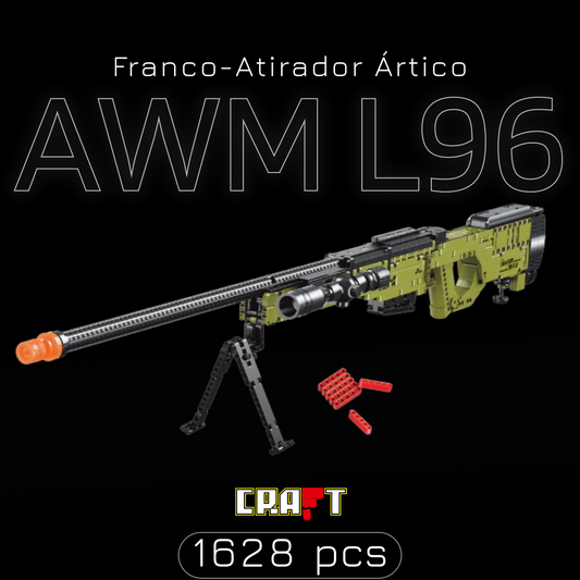 Franco-Atirador Ártico: AWM L96 (1628 peças)