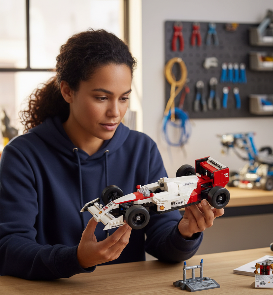 Fórmula 1 - McLaren MP4/4 + Ayrton Senna (693 pçs)