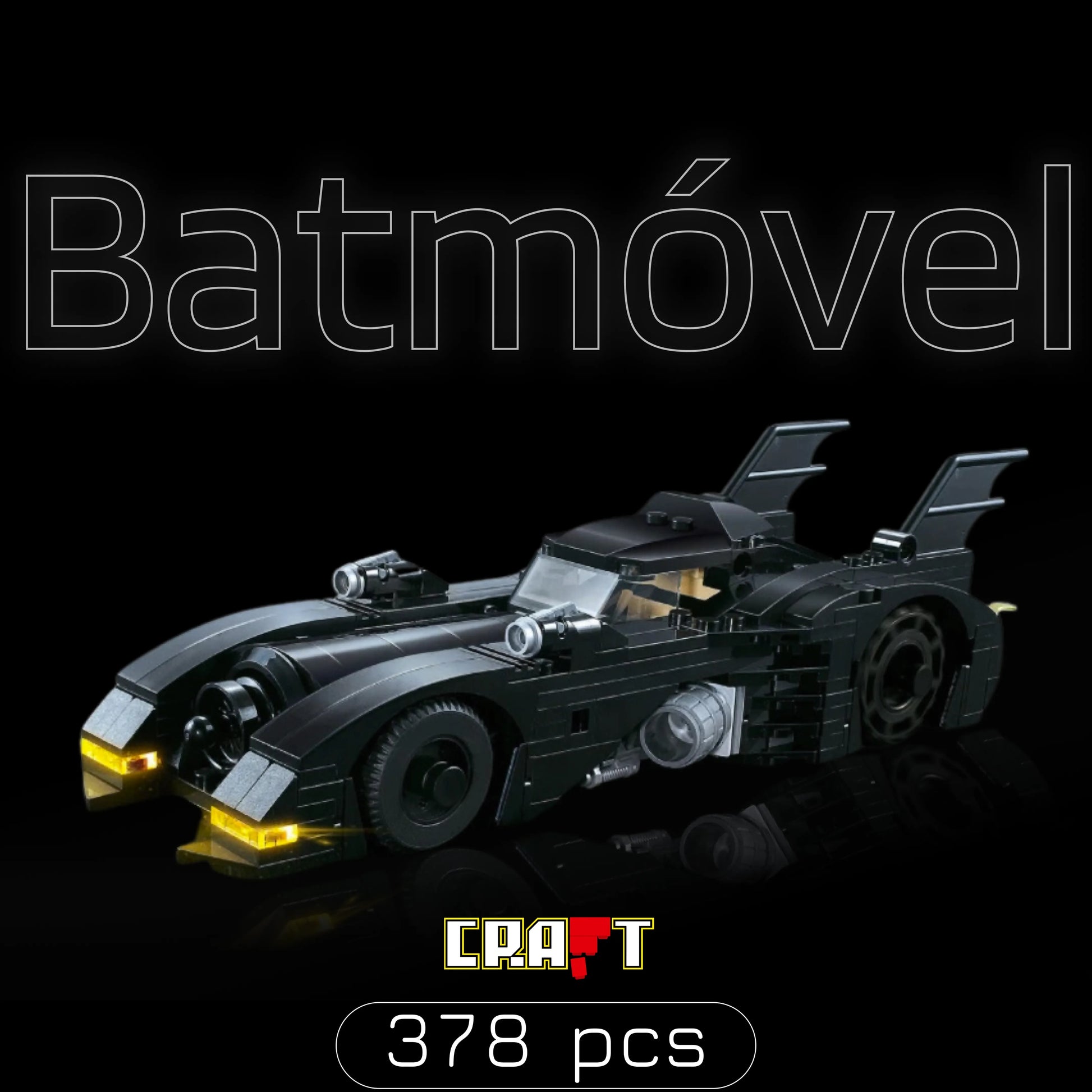 Batmóvel - "O Carro do Batman" (378 pçs) - Brics Craft