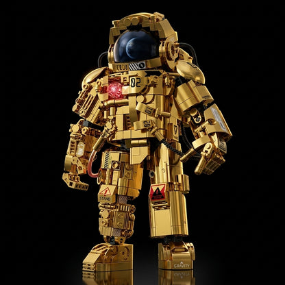 Golden Astronaut (990 pcs) - Solid Black Background Hero Shot 2