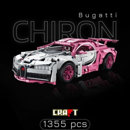 Bugatti Chiron Rosa (1355 pcs) - Brics Craft