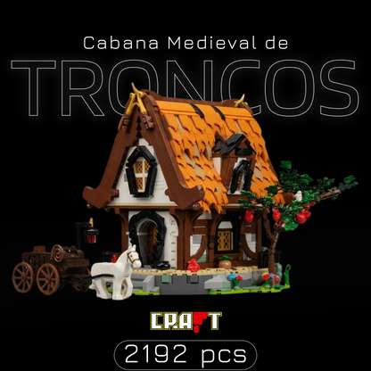 Cabana Medieval de Troncos (2192 peças)