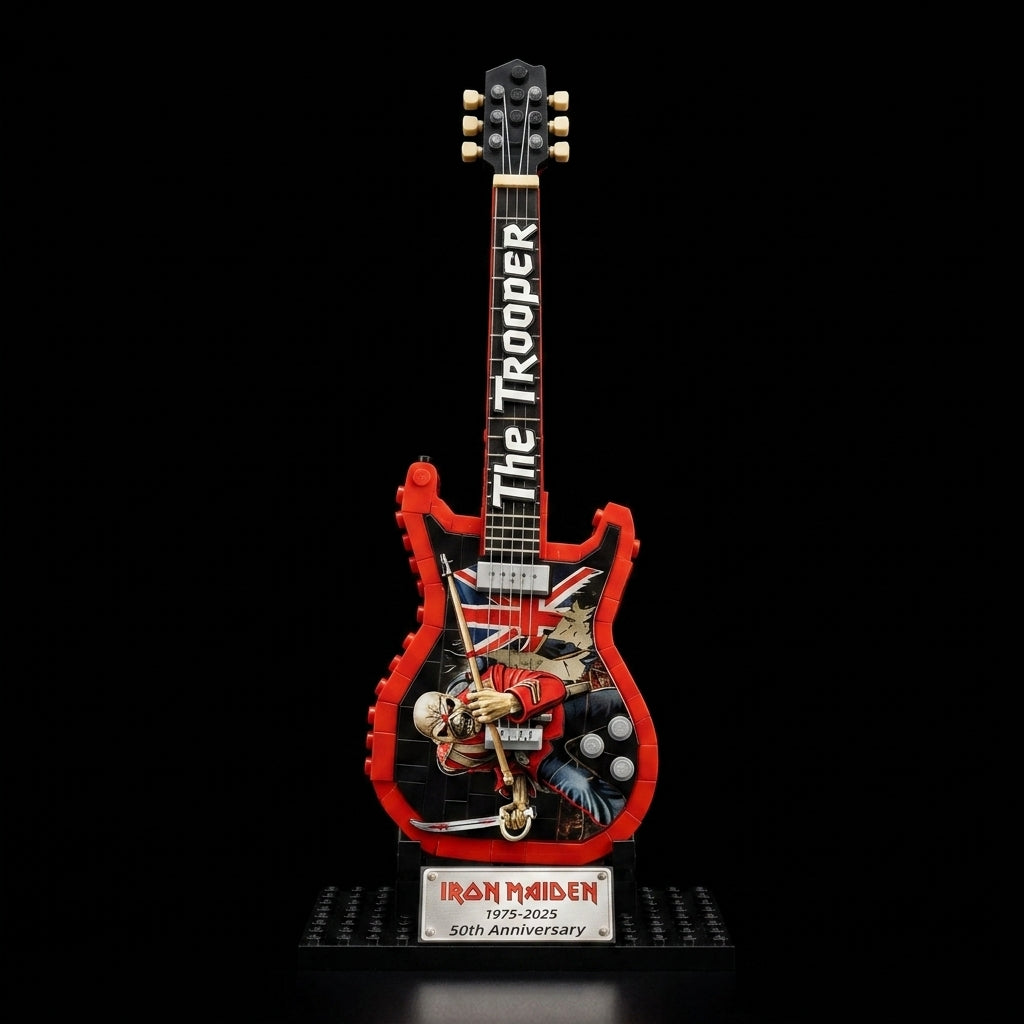 Guitarra Iron Maiden "The Trooper" (320 peças) - Capa Vista Frontal