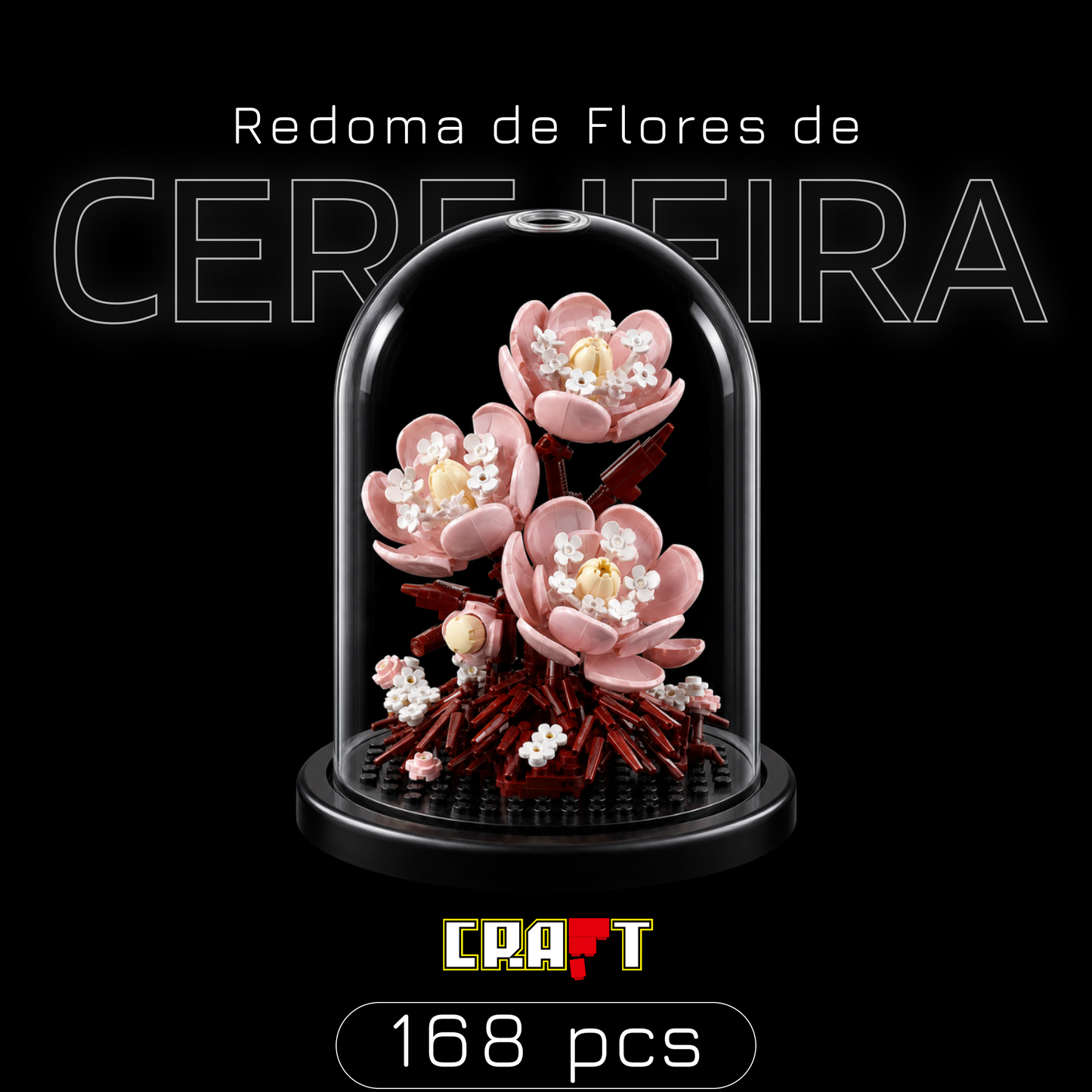 Redoma de Flores de Cerejeira (168 peças)