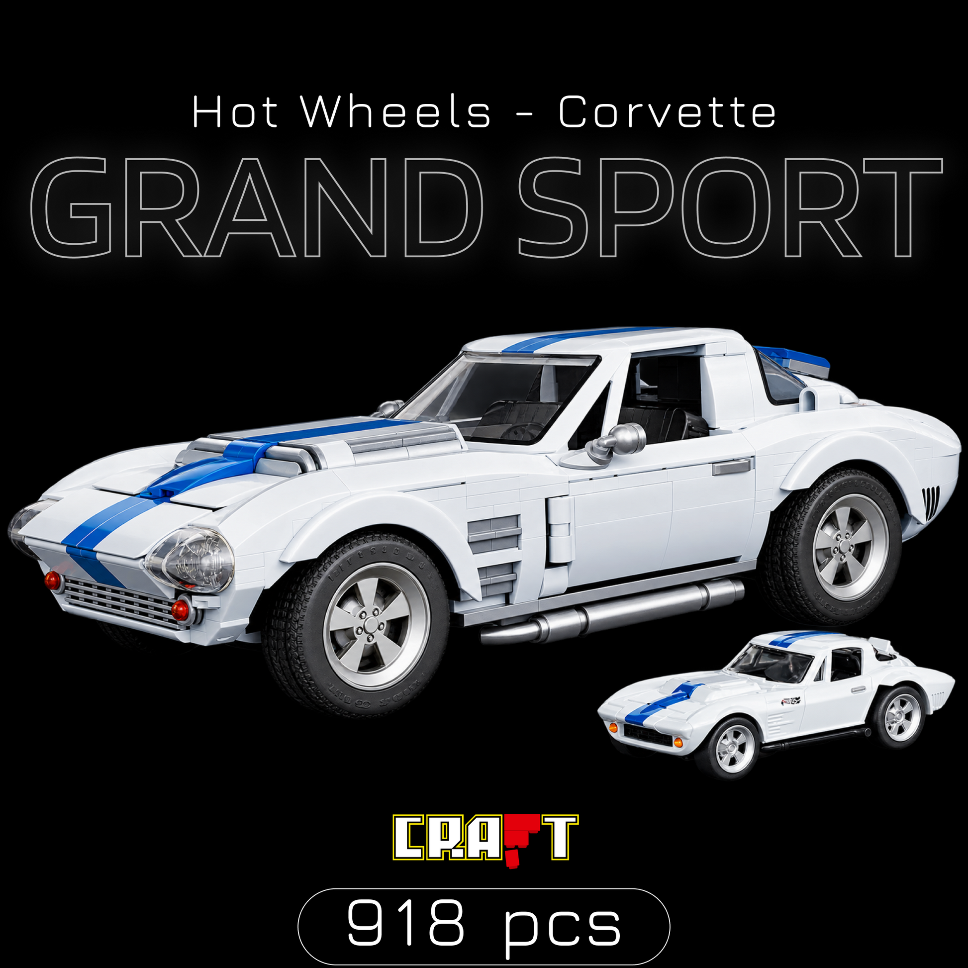 Hot Wheels - Corvette Grand Sport (918 peças) | Capa 1