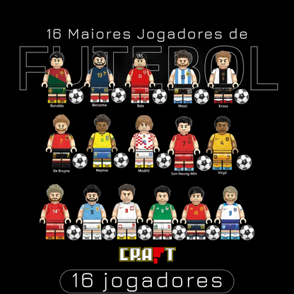 Mini-figuras: Maiores Jogadores de Futebol (20 jogadores)