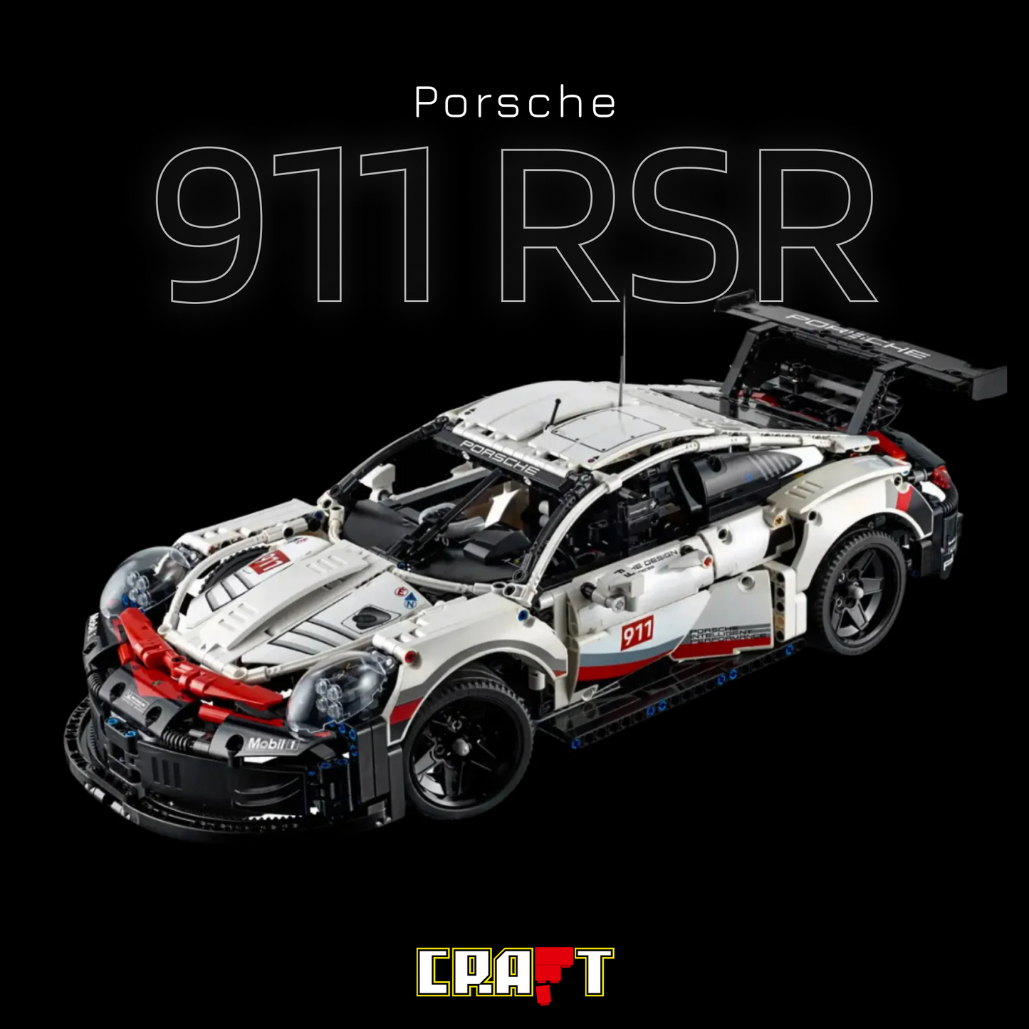 (74% OFF) Porsche 911 RSR (1580 peças)