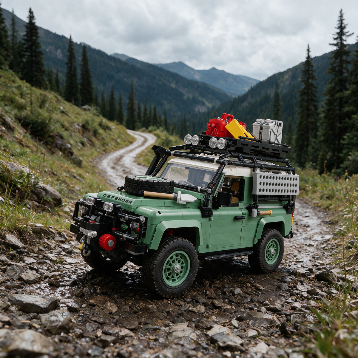 Land Rover Defender 90 - Cenário 3 Trilha de Pedra