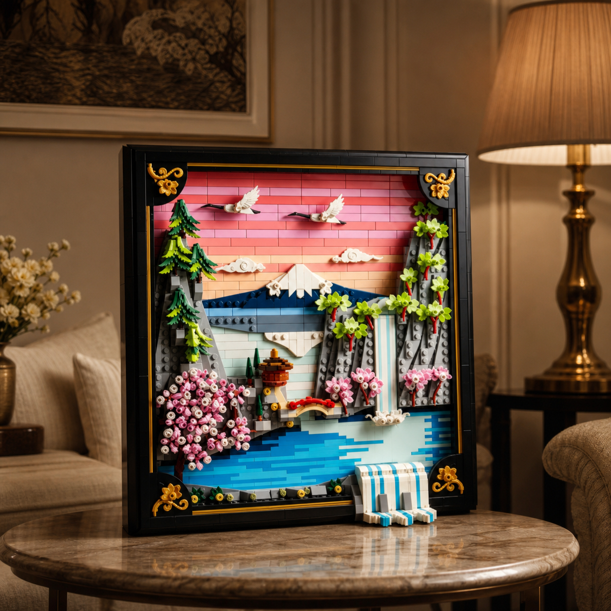 Quadro de Flor de Cerejeira Japonesa (1892 peças)