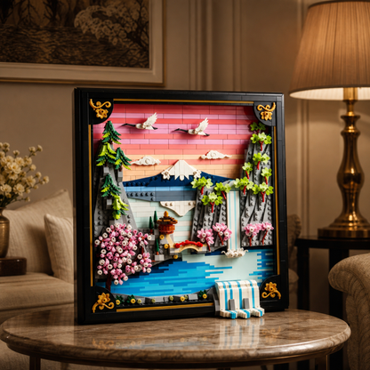 Quadro de Flor de Cerejeira Japonesa (1892 peças)