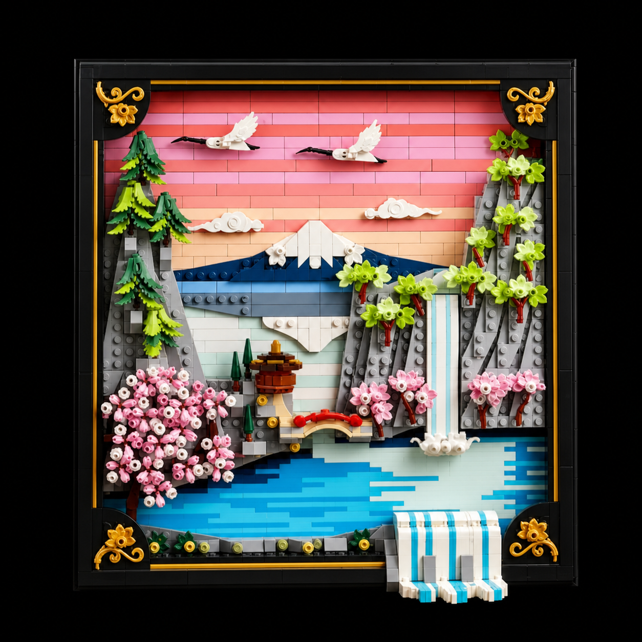 Quadro de Flor de Cerejeira Japonesa (1892 peças)