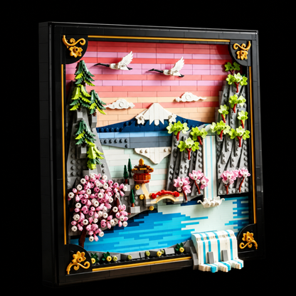 Quadro de Flor de Cerejeira Japonesa (1892 peças)
