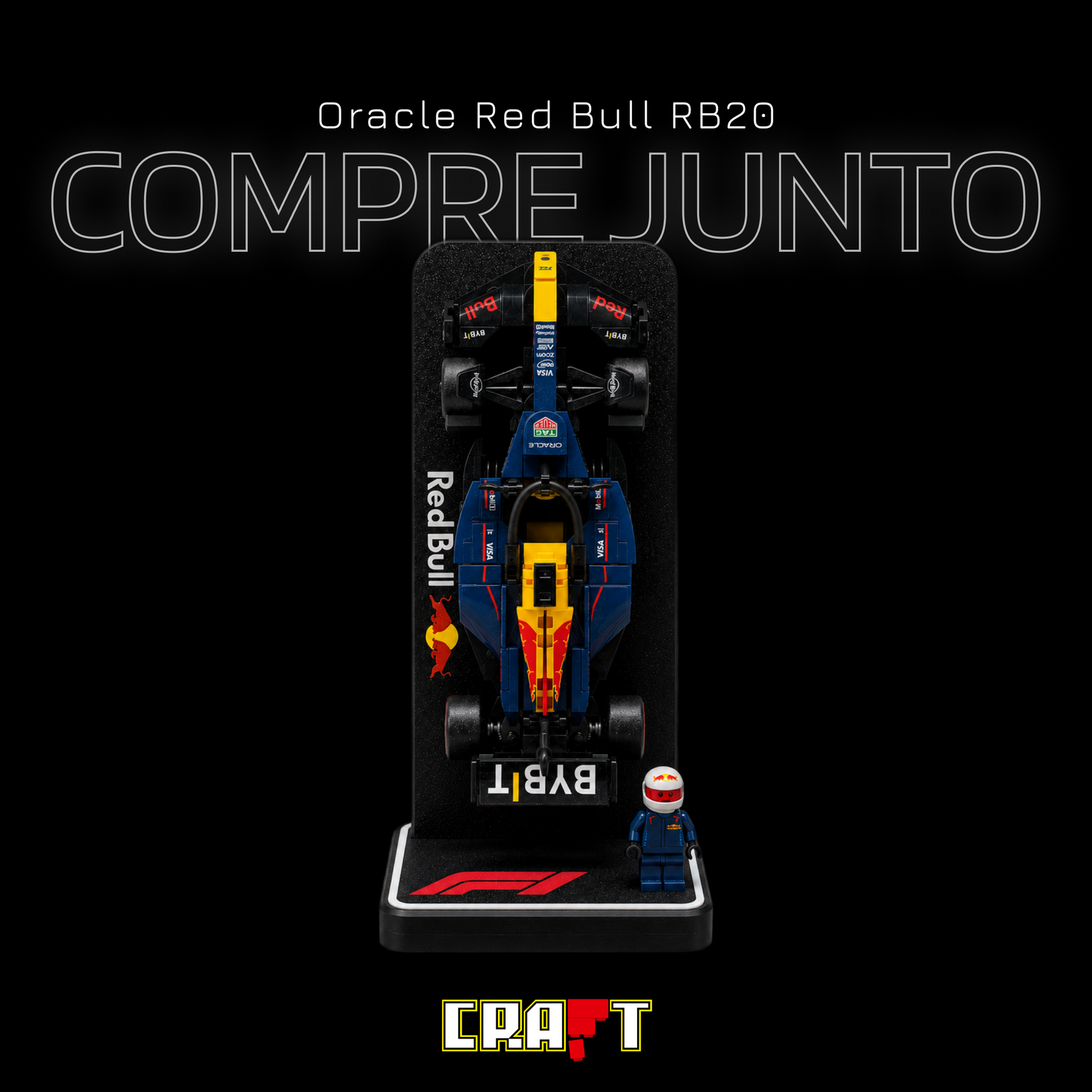 Compre Junto! Speed Champion Red Bull RB20 + Suporte