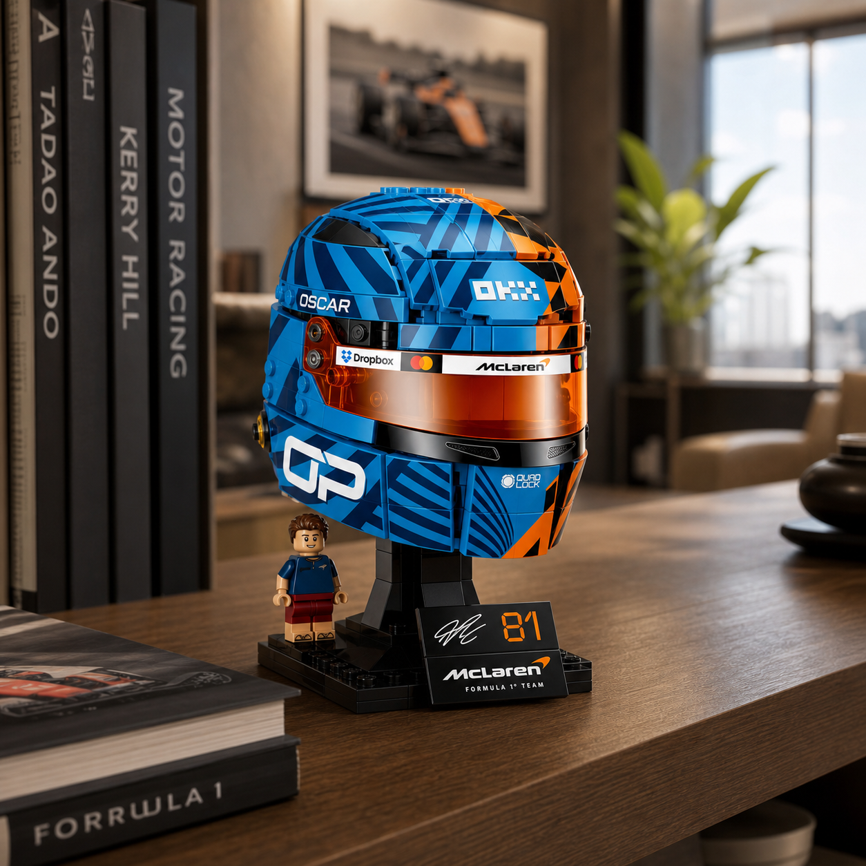 Capacete McLaren Mastercard - Oscar Piastri (793 peças) - imagem 1 - 20260702-175151