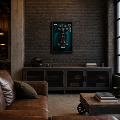 Quadro Fosco para a Fórmula-1 Mercedes-AMG W14