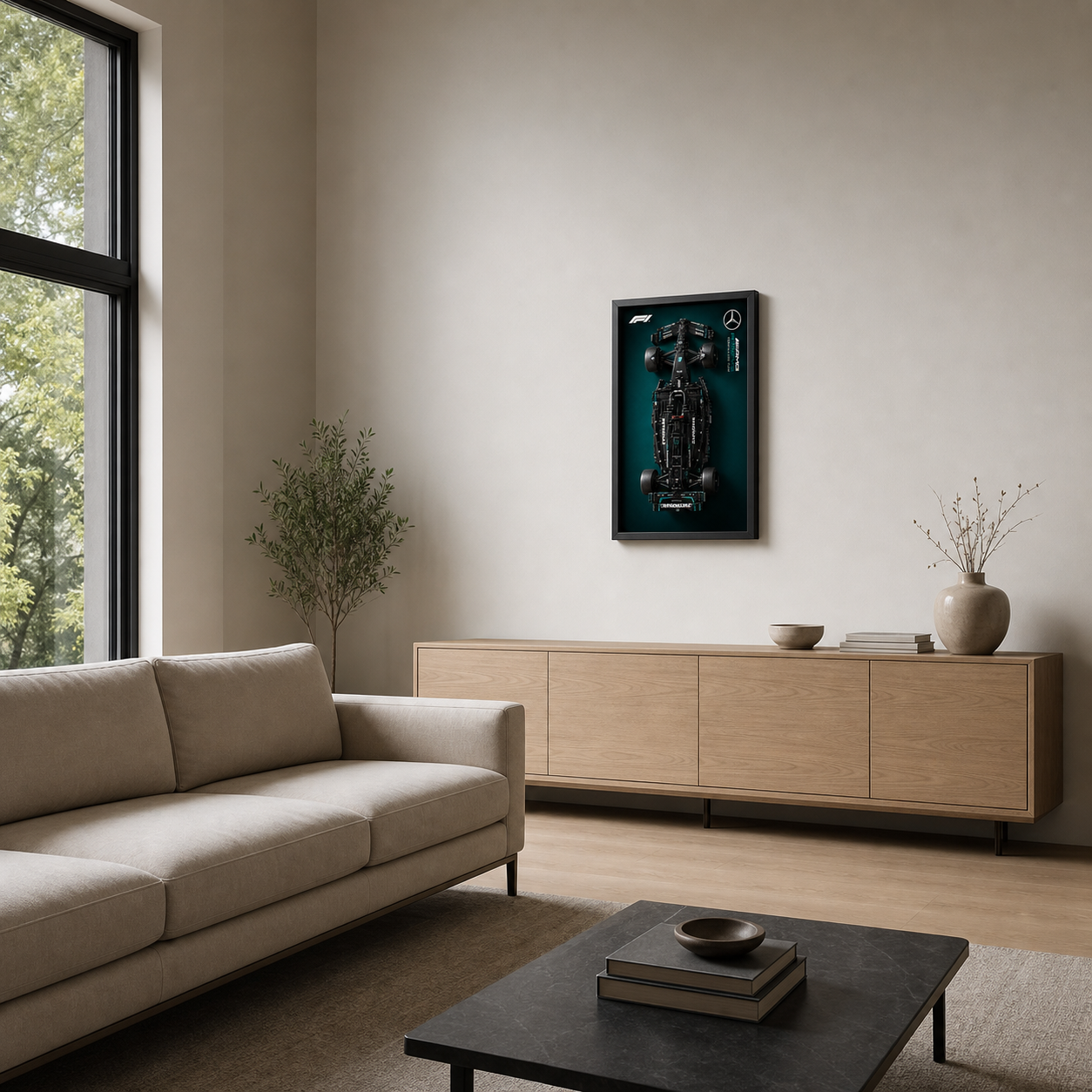 Quadro Fosco para a Fórmula-1 Mercedes-AMG W14