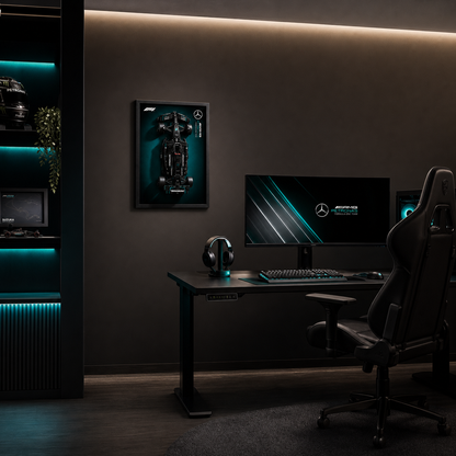 Quadro Fosco para a Fórmula-1 Mercedes-AMG W14