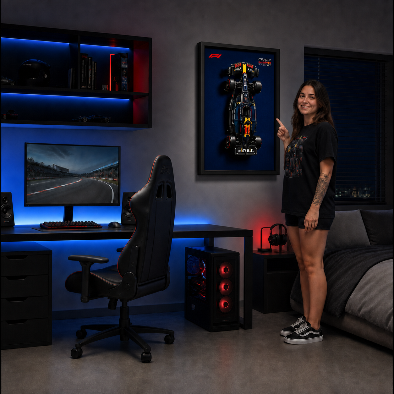 Quadro Fosco para a Fórmula-1 Red Bull RB20