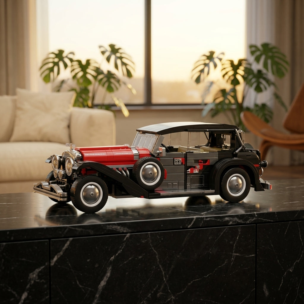 Carro Vintage Fantom na sala de estar de luxo