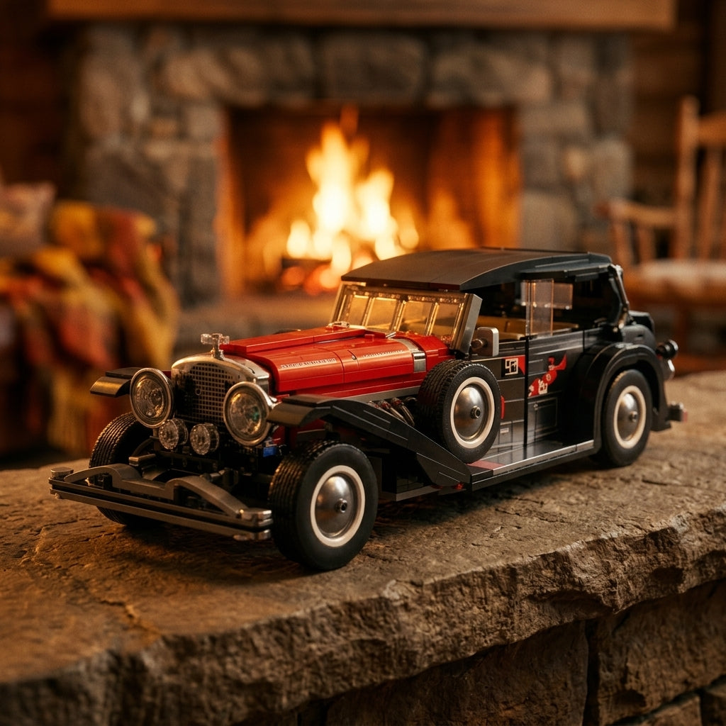 Carro Vintage Fantom em cima da lareira