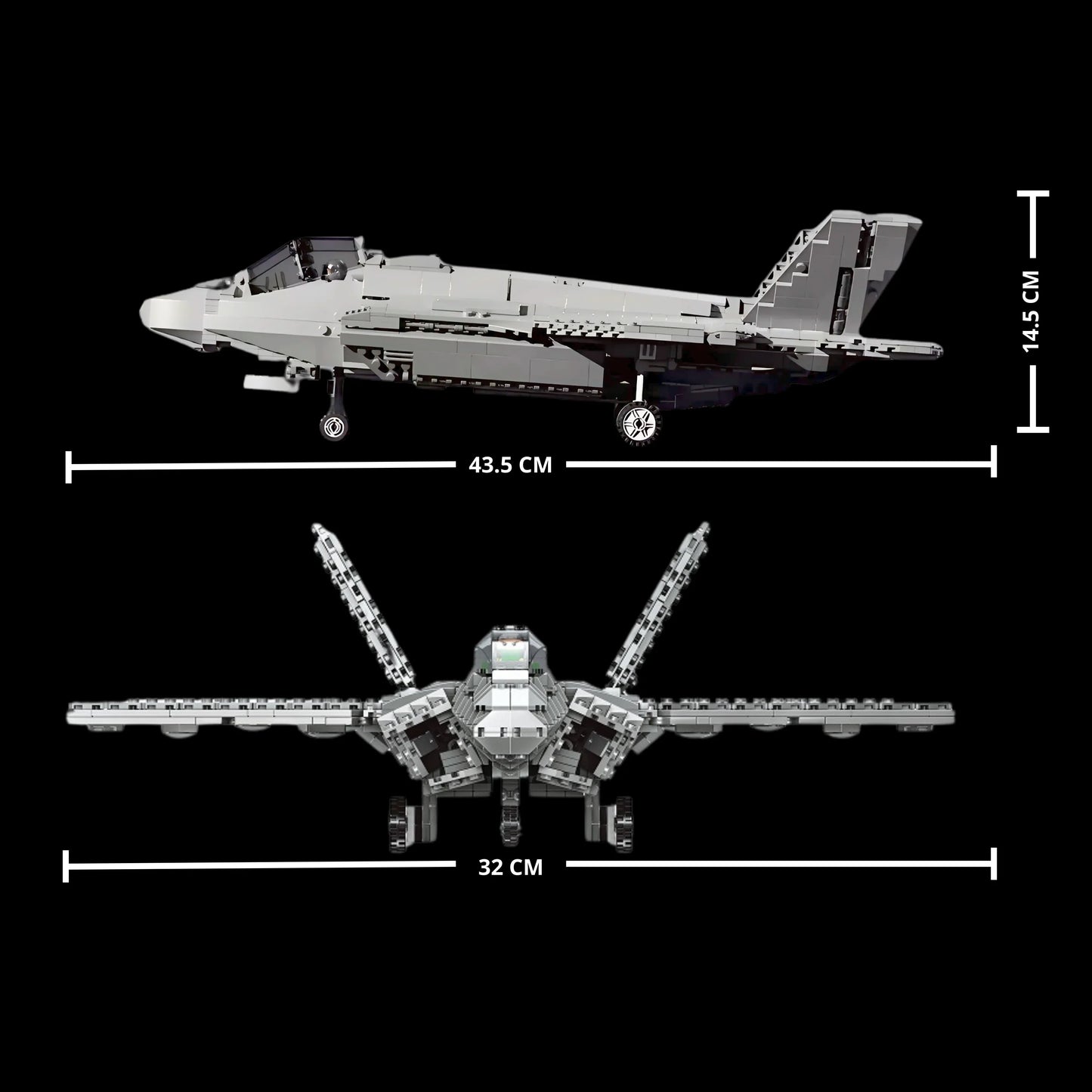 Caça F-35 (1600 pçs)