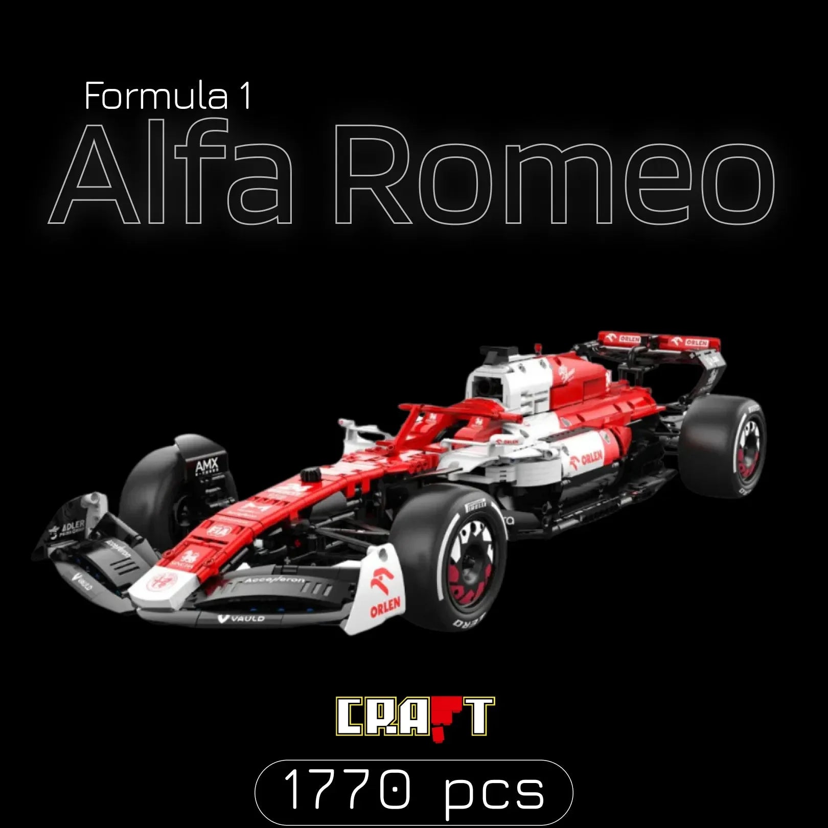 Fórmula 1 - Alfa Romeo (1770 peças) – Brics Craft