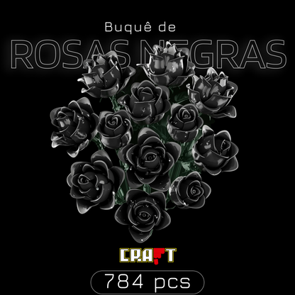 Buquê de Rosas Negras (784 peças)