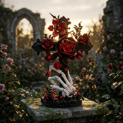 Cruz Gótica e Rosas (636 peças)