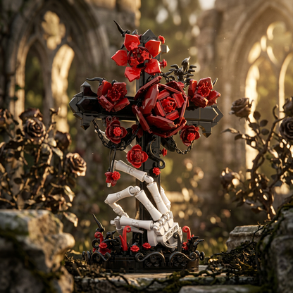 Cruz Gótica e Rosas (636 peças)