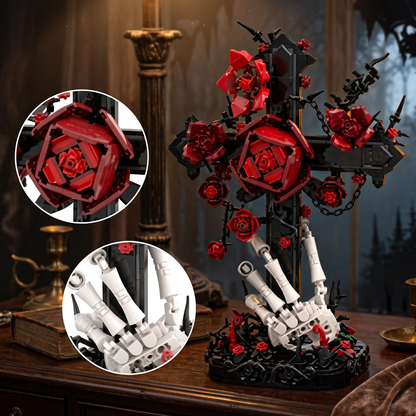 Cruz Gótica e Rosas (636 peças)
