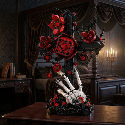 Cruz Gótica e Rosas (636 peças)