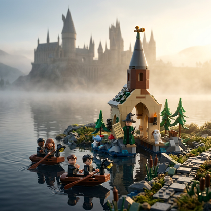 Casa de Barco - Castelo de Hogwarts (350 peças)
