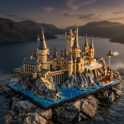 O Castelo e os Campos de Hogwarts (2660 peças)