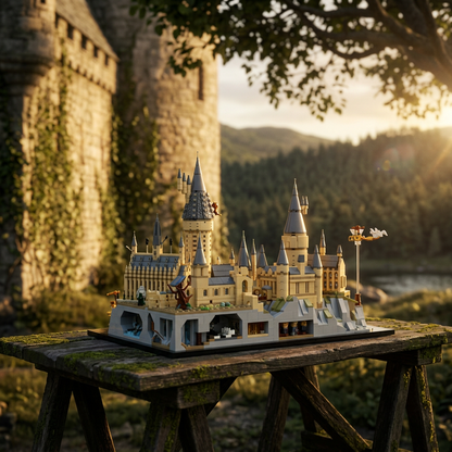 O Castelo e os Campos de Hogwarts (2660 peças)