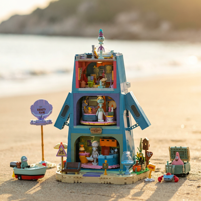 Bob Esponja - Casa da Pedra dos Tentáculos (1655 peças)