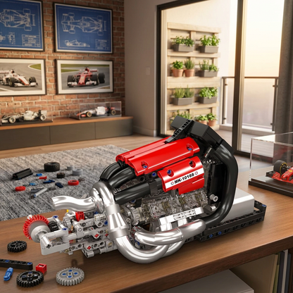 Motor V6 STR13 Motorizado (980 peças)