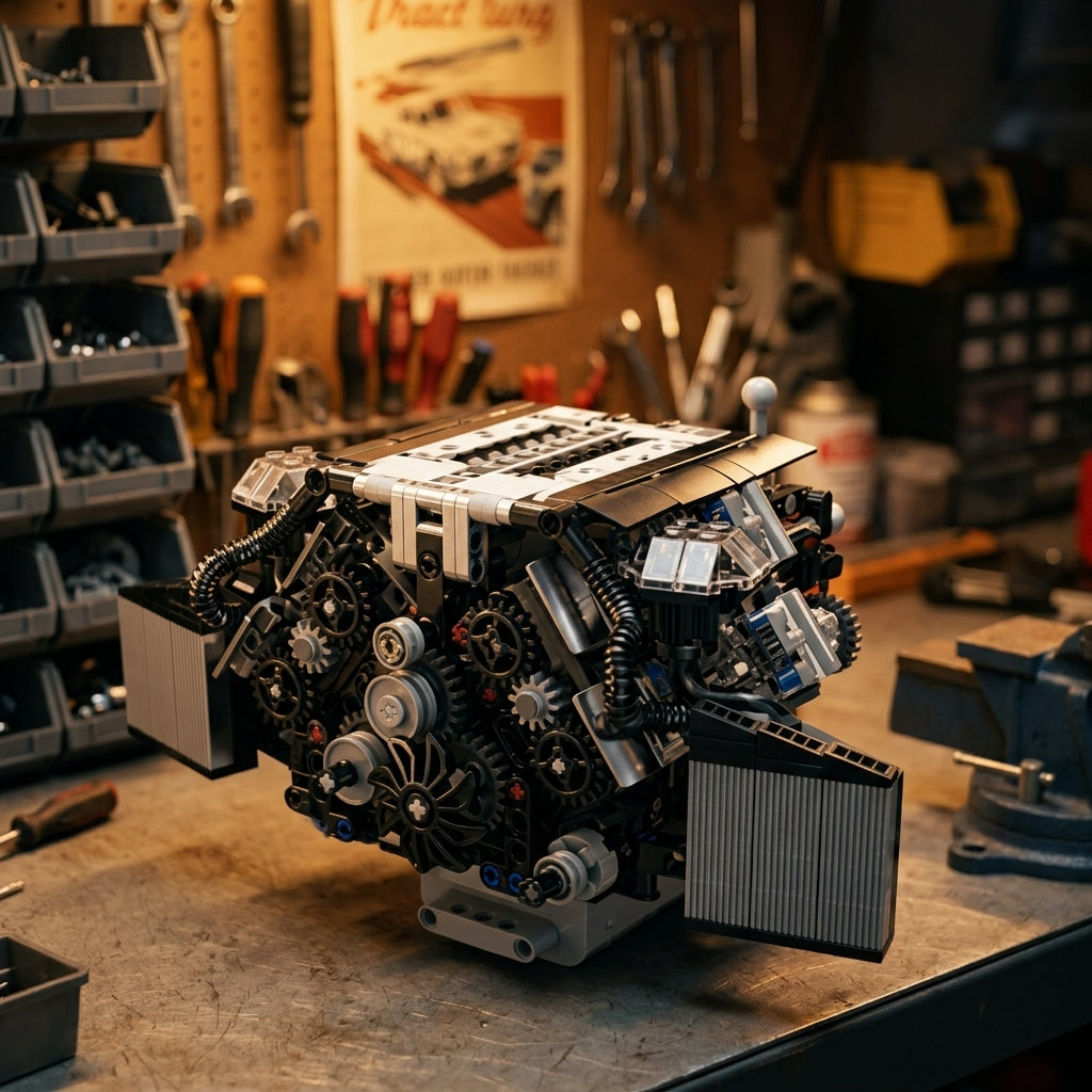Motor W12 Twin Turbo (871 peças)