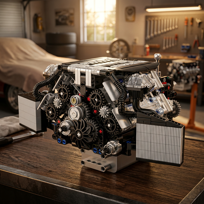 Motor W12 Twin Turbo (871 peças)