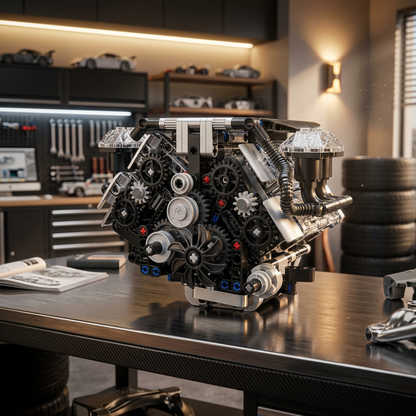 Motor W12 Twin Turbo (871 peças)