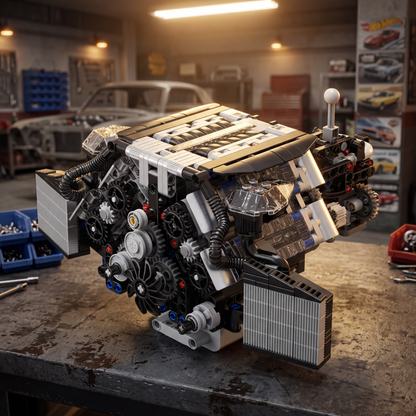 Motor W12 Twin Turbo (871 peças)