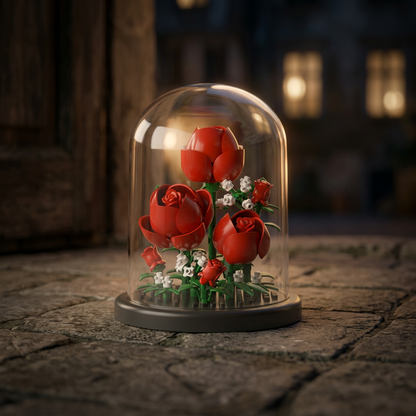 Redoma de Rosas (151 peças)