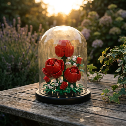 Redoma de Rosas (151 peças)