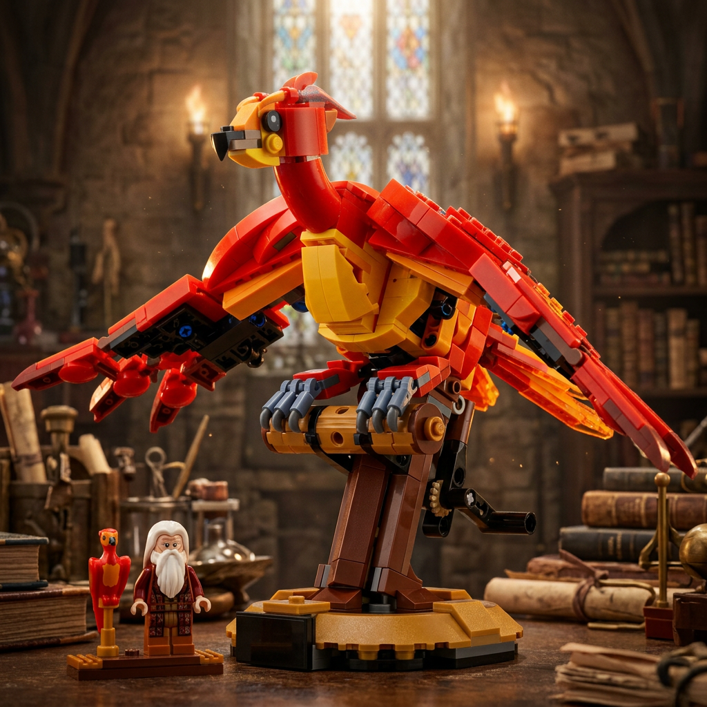 Fawkes - A Fénix de Dumbledore (597 peças)