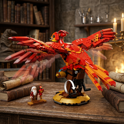 Fawkes - A Fénix de Dumbledore (597 peças)