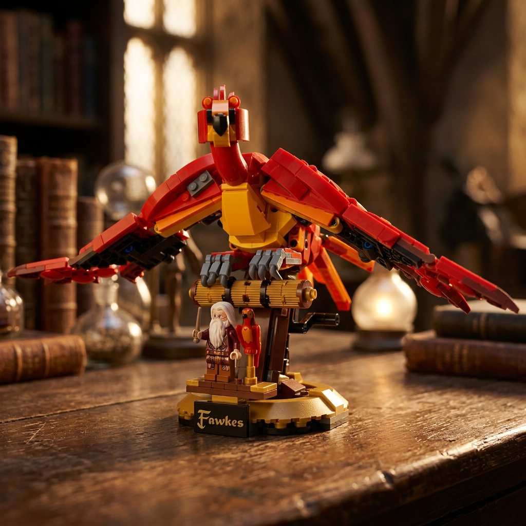 Fawkes - A Fénix de Dumbledore (597 peças)