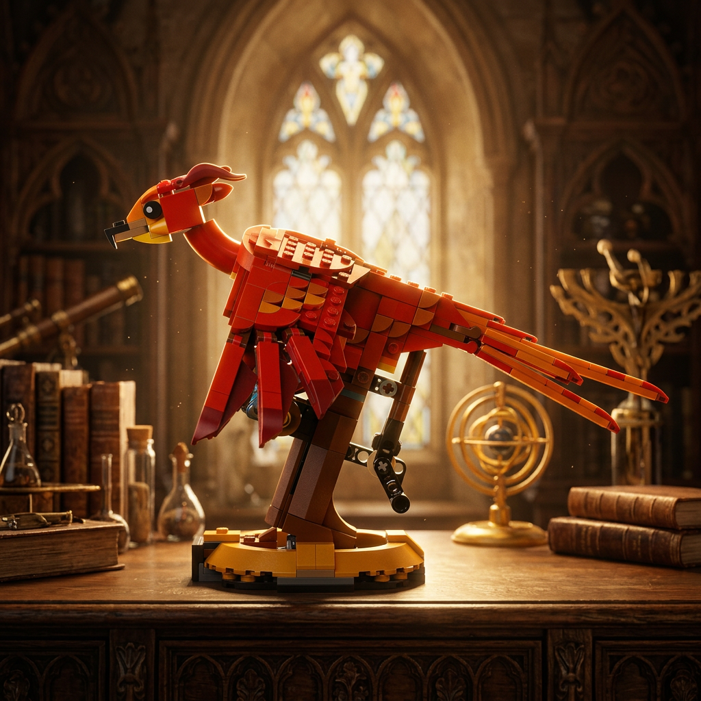 Fawkes - A Fénix de Dumbledore (597 peças)